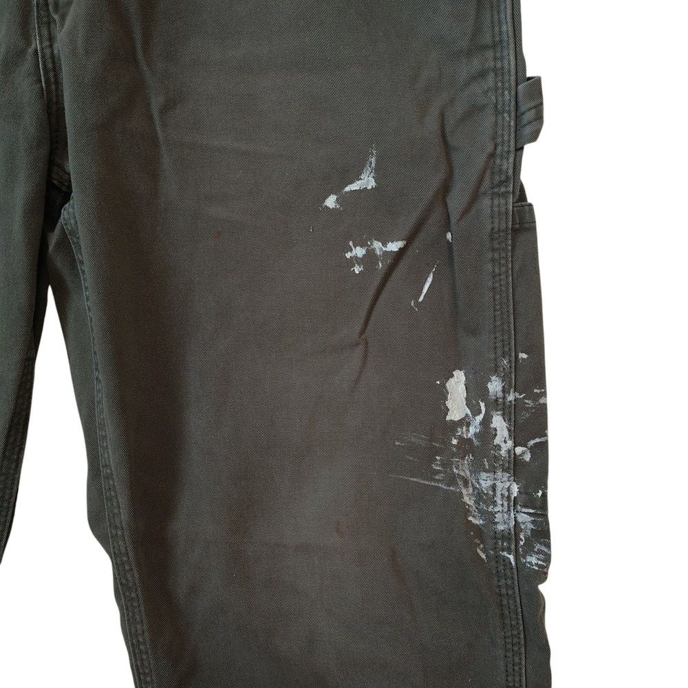 Carhartt Men's Pants B324 DFE Relaxed Fit‎ 32x31 Brown Workwear Paint Thrashed - Picture 9 of 14